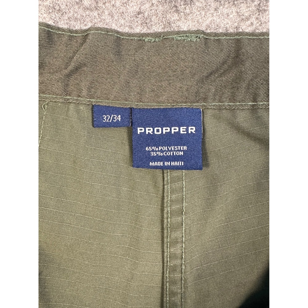 Propper Tactical Cargo Pants Mens‎ 32/34 Olive Green Ripstop Utility Trousers - Picture 2 of 9